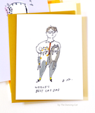 World's Best Cat Dad- Father's Day Card
