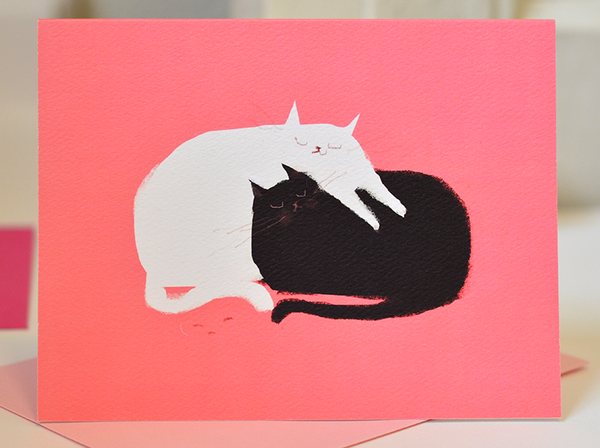Love Pile - Cat Card