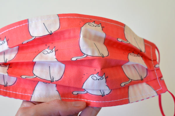 Happy Cat - Pink Cat Face Mask- In Stock