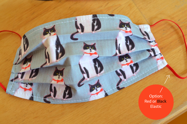 Tuxedo Cat Face Mask- IN STOCK - Limited Edition