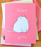 Happy Cat Thank You Card
