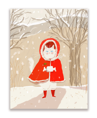 Winter Wonderland - Holiday Cat Card