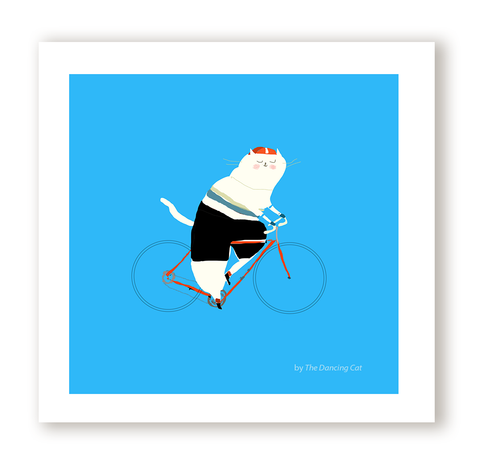 Bike Rider - Cat Print