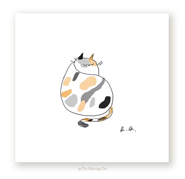 Calico Cat - Modern Cat Print