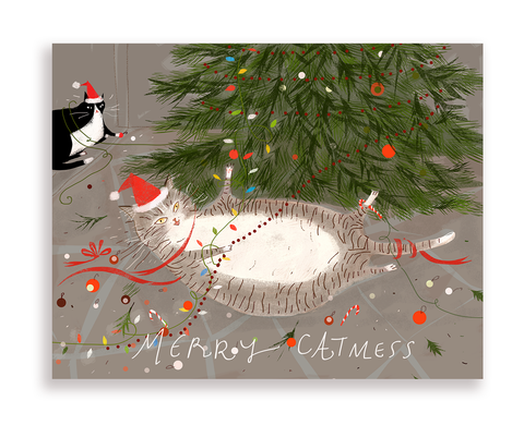 Merry Catmess - Christmas Cat Card