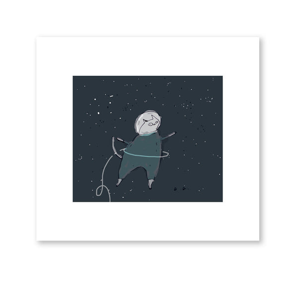 Space Cat Print