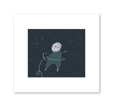 Space Cat Print