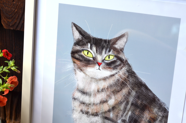 Mr. Chubs Cat Print - Large