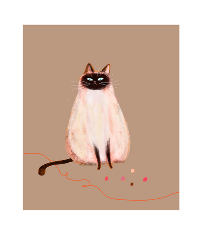 Siamese Beauty - Cat Print