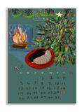 2027 Dancing Cat Calendar - Single Sheet - Pre Order
