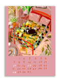 2027 Dancing Cat Calendar - Single Sheet - Pre Order