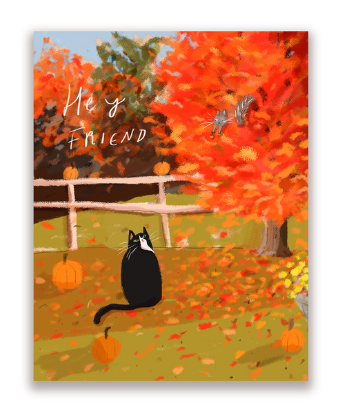 Hey Friend Card- Fall Vibes