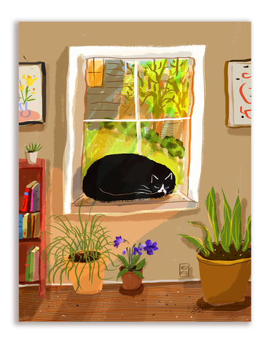 Window Cat Card