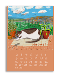 2026 Dancing Cat Calendar - Single Sheet