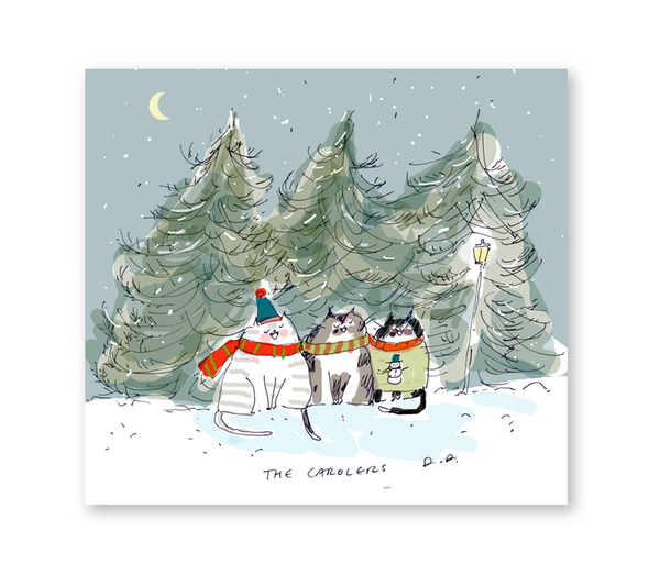 The Carolers Postcards