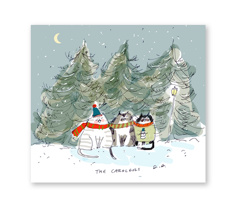 The Carolers Postcards