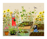 Garden Cats - Garden Bounty - Fine Art Print