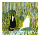 By the Kitty Pond - Cat Print