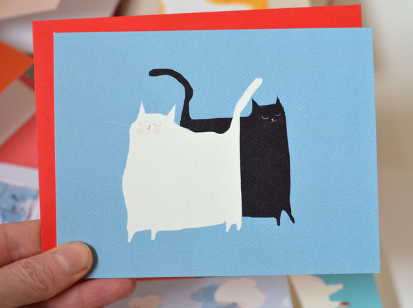 Beep and Bop Cat Card