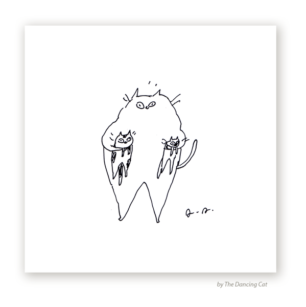 Big Daddy Hugs- Cat Print