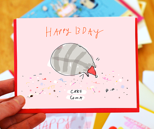 Cake Coma - Birthday Card