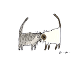 Headbutt Cat print- CUSTOM Colors
