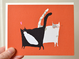 Dynamic Duo Cat Card