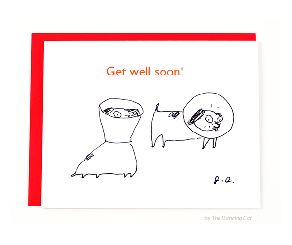Get Well Soon Dog card