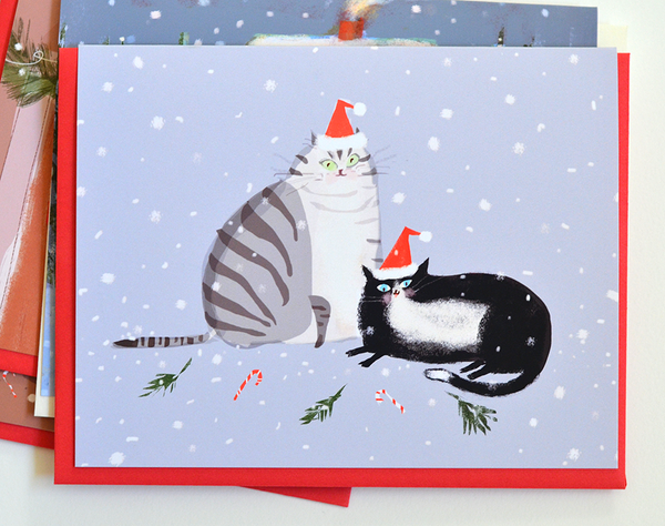 Holiday Cheer - Christmas Cat Card