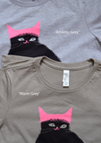 Pink Hat Cat Shirt - Pick Your Color