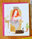 The Healing Touch - Cat Lady Card - Thinking of You