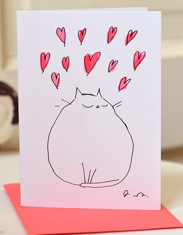 Cat Mini Card Mini Cards | The Dancing Cat