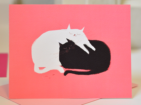 Love Pile - Cat Card