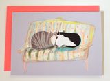 Thinking of You - Sofa Cats - Mini Card