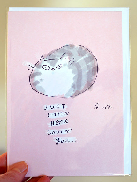 Lovin' You - Large Cat Card