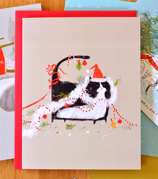 Merry Mess - Christmas Cat Card