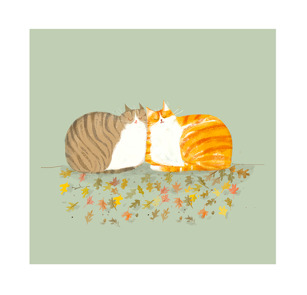 Fall Friends- Cat Print