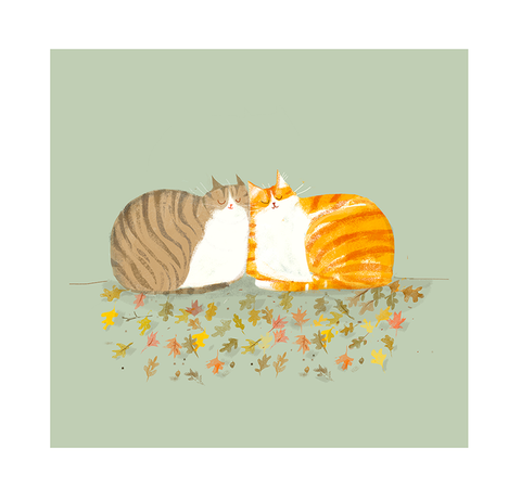 Fall Friends- Cat Print