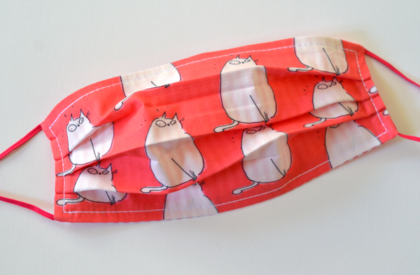 Happy Cat - Pink Cat Face Mask- In Stock
