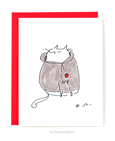 I Heart NY Cat Card