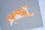 Orange Tabby Cat Print - Love Machine