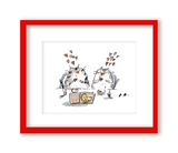 Pizza Cats Print