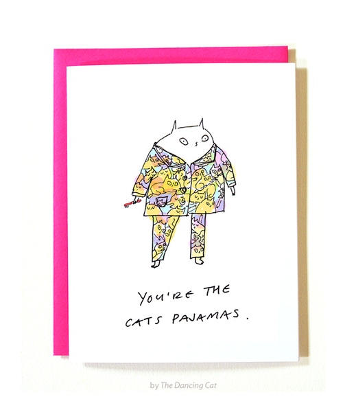 You're the Cat's Pajamas Card The Dancing Cat - Main Image