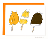 Popsicle Cat Card