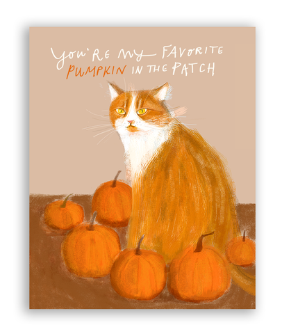 Favorite Pumpkin Cat Card