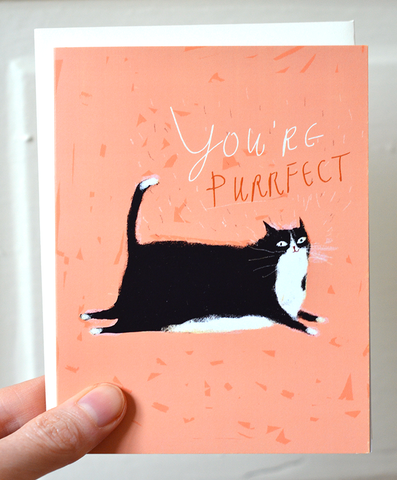 You're Purrfect Cat Card
