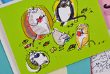 Book Lover Cat Card