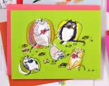 Book Lover Cat Card