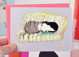 Thinking of You - Sofa Cats - Mini Card