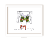 Swiss- Alpine View - Cat Print
